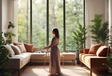 woman offering an holistic coaching sesion