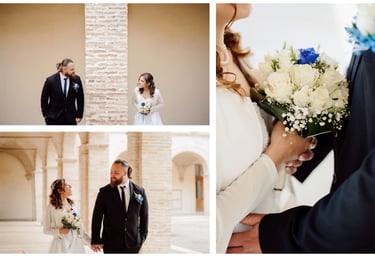 Sposi felici foto di matrimonio