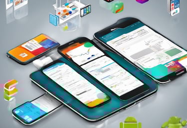 a computer monitor sitting on top of a wooden desk