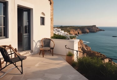 A person wearing protective clothing, a face mask, and gloves is cleaning a white cushioned furniture piece using a vacuum cleaner. The setting appears to be indoors with bright natural light streaming in through large windows. A green potted plant is placed next to a white sofa, adding a touch of nature to the clean and tidy environment.