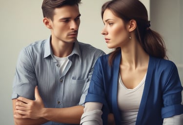 A poster features a close-up of a woman's face with a message about psychology. The top of the poster has the phrase 'GET PSYCHED!' in large orange text. Below, there is a series of questions in varying sizes and colors, exploring different psychological topics. The bottom part of the poster contains a web address.