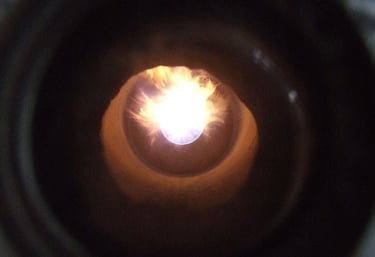 rotary kiln burner light up