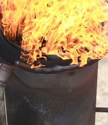 flare gas flame