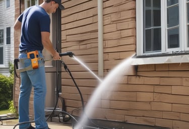 Professional power washing services to your home and deck.