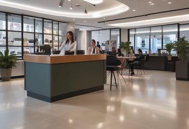 A team of security professionals discussing strategies in a conference room.