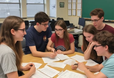 A joyful graduation ceremony with students celebrating their achievements.
