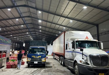 Loading dragon fruit
