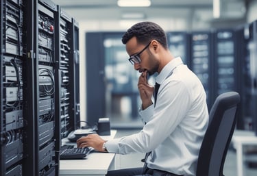 Close-up of secure data storage devices representing cloud and local backup solutions.