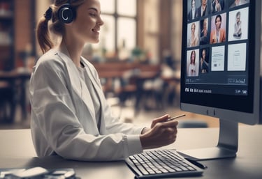 A large shipping container yard at sunset with cranes lifting containers.