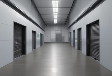 A dark-colored storage cabinet with two transparent plastic containers on separate shelves. Below them, there is a drawer with foam inserts, possibly for organization. The bottom section has metal rods, likely for hanging items, and another plastic container.