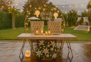 Mobiliario para fiesta para novios para eventos decoración temática sillon imperial renta