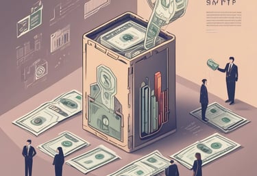 a group of people holding money in their hands