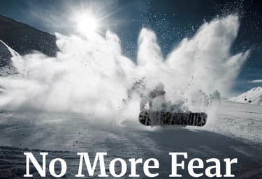 Snowboarder crashing on hill and overcomming mental fear of sport
