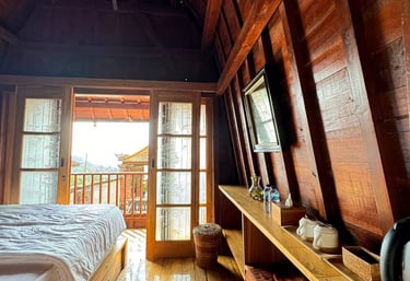 Large Joglo structure designed for luxury resort development using reclaimed teak wood and traditional methods