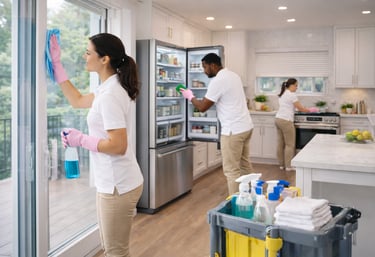 Specialty cleaning services in Durham, NC including refrigerator cleaning, window washing, and detai