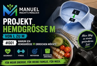 Projekt Hemdgröße M – Von L zu M: Gesund abnehmen mit Ernährung, Fitness und Motivation