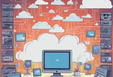 A vintage typewriter is displaying a sheet of paper with the words 'EDGE COMPUTING' typed in bold letters. The typewriter features a dark green body and metal components, set against a soft white background.