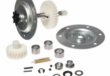 picture of a garage door opener gear and its components