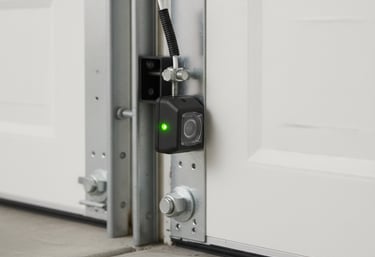 Garage door safety sensor in Edinburg, TX