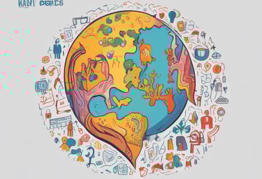 Community members engaging in a lively digital literacy campaign in an Indonesian province.