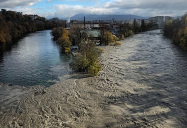 la Jonction/GE l'Arve rejoint le Rhône
