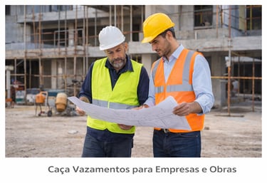 Caça Vazamento para Empresas e Obras em Brasília, DF