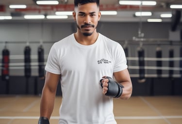A group of people appears to be participating in an outdoor fitness class or dance session. They are dressed in athletic clothing, and a blue banner can be seen in the background, along with a stage. The setting suggests a lively and energetic atmosphere.