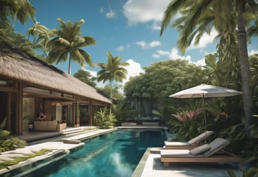 a building on a beach