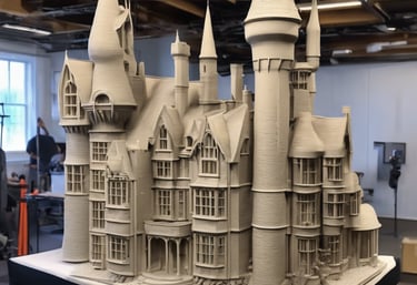 3D printed castle