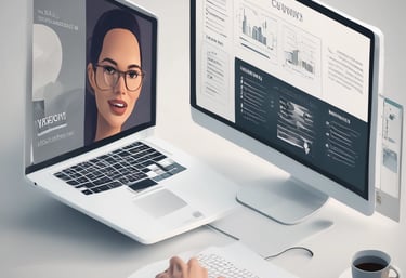 a man riding a skateboard down a street next to tall buildings