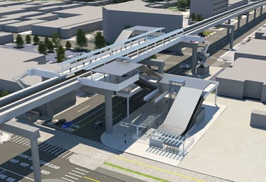 Rail Transit aerial station