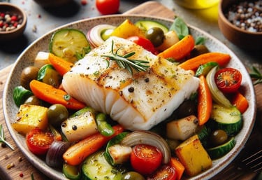 salada de bacalhau e leguems de vidafit&receitas