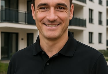 a man in a black shirt and a white shirt