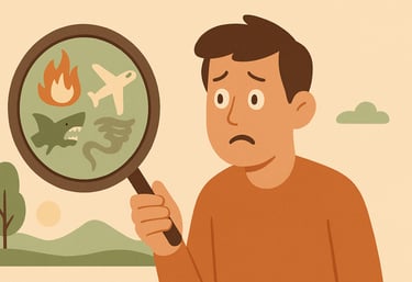 Percepción distorsionada por noticias frente a un mundo tranquilo