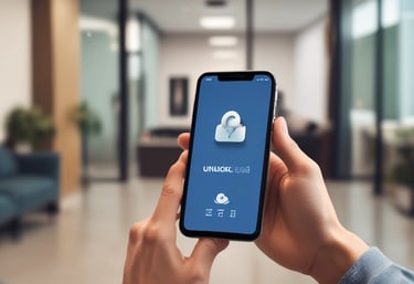 Several overlapping posters with bold text in Vietnamese advertising financial services. Some numbers are highlighted in red, indicating contact information. The posters are worn and layered on a rough urban surface.