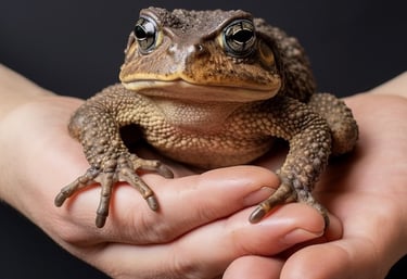 Parichad Khongon holds a large frog to uncover the winning lottery numbers