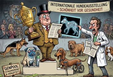 Der offene Brief der Tierärzteschaft entlarvt die neuen TGH-Leitlinien als perfide Schönfärberei der Qualzucht