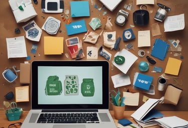 A wooden structure with a weathered appearance features a handmade sign promoting recycling. The sign, affixed to the wooden wall, contains text urging readers to follow instructions for effective recycling. Another smaller sign is visible with a recycling symbol above the larger sign. The setting gives an impression of simplicity and a focus on eco-friendly practices.