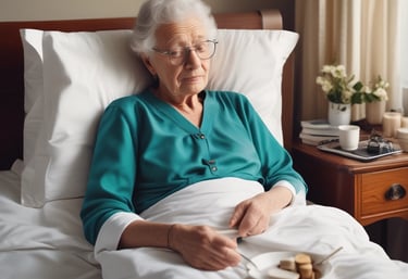 A warm and inviting living space designed for comfort and safety of elderly residents.