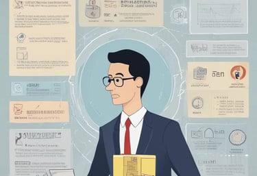 A team of professionals collaborating around a laptop with data charts on the screen.