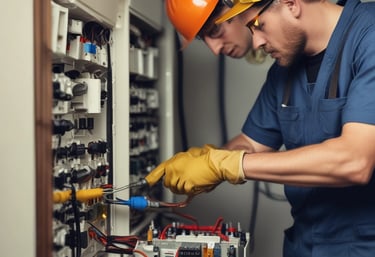 a man riding a skateboard down a street next to tall buildings