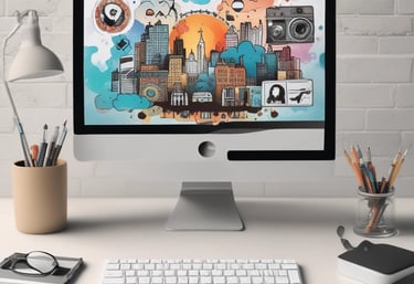 A behind-the-scenes shot of a film production in action.