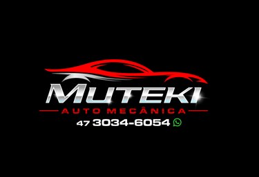 a car with a red and white logo on it