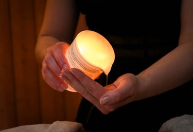 massage à la bougie, détente, relaxation, corps