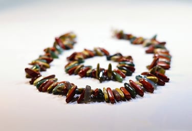 handmade necklaces and bracelets made of natural stones