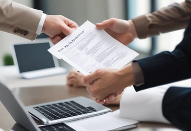 two person handshaking