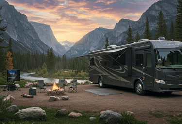 Showcasing top RV trends 2025, including Smart RV technology and new designs for modern travel