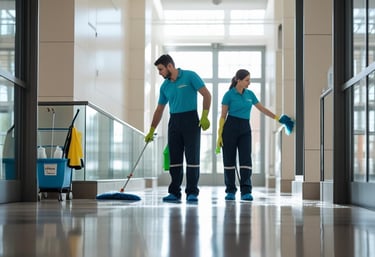 nettoyage après travaux des parties communes d'un bâtiment