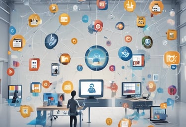 An illustration of automated invoicing software.