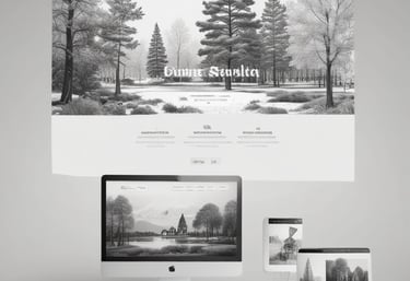 A modern website design showcasing creativity and elegance.